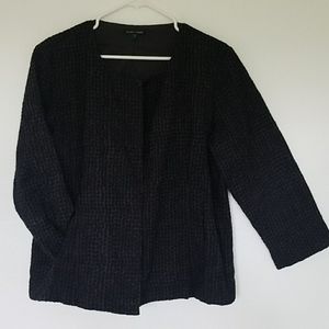 Eileen Fisher 100% cotton blazer open front